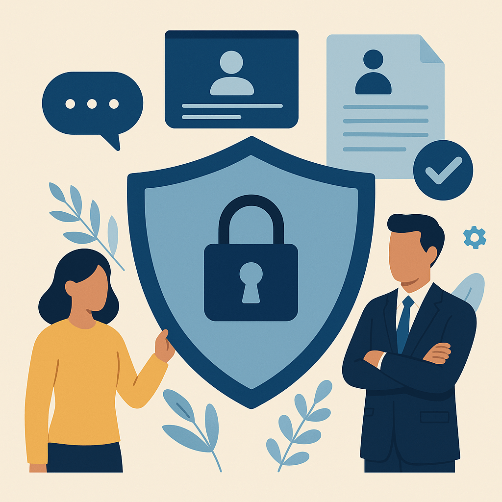 Privacy and data protection illustration
