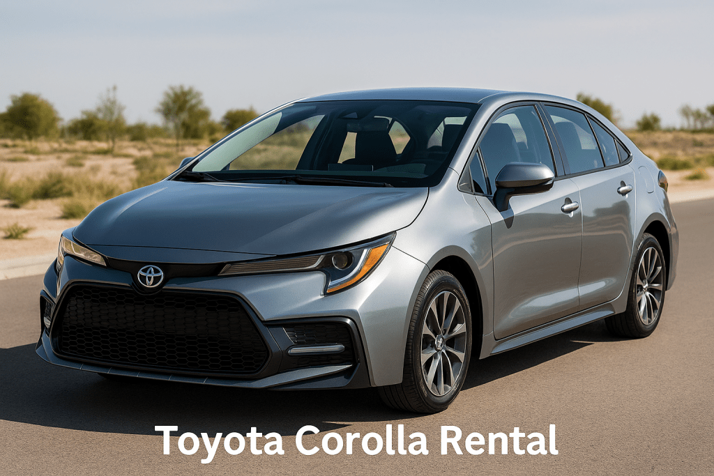 Toyota Corolla rental car