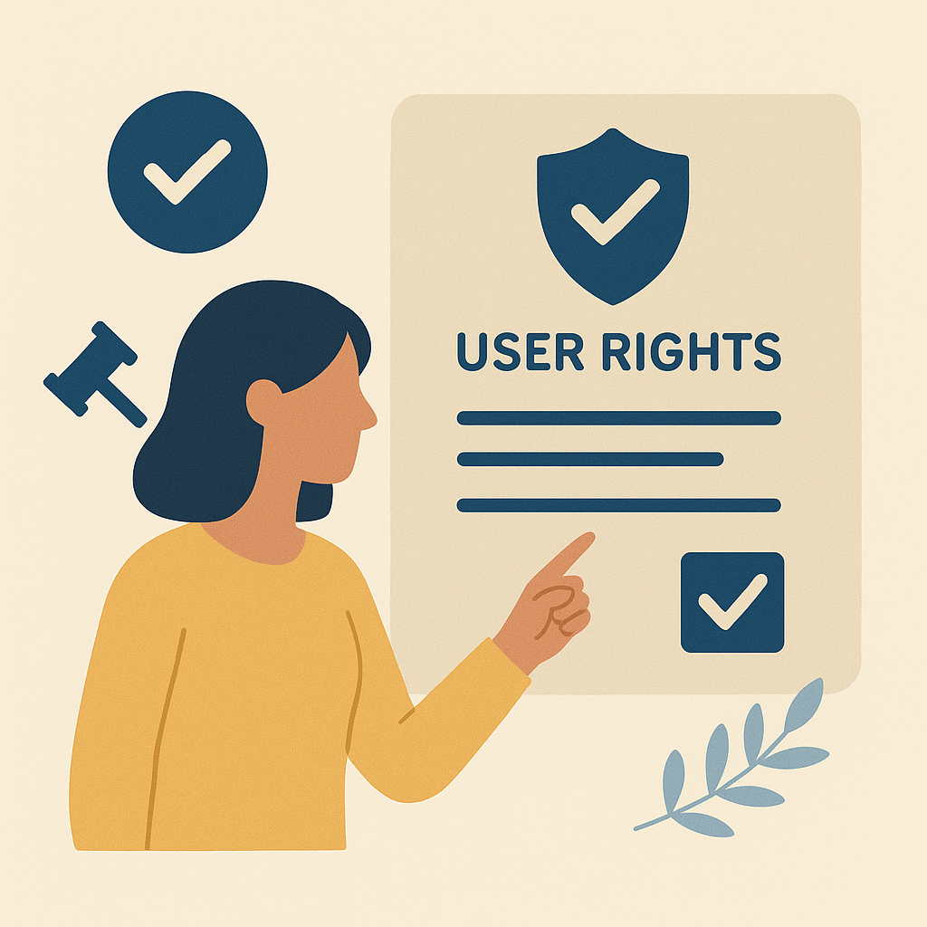 User rights illustration